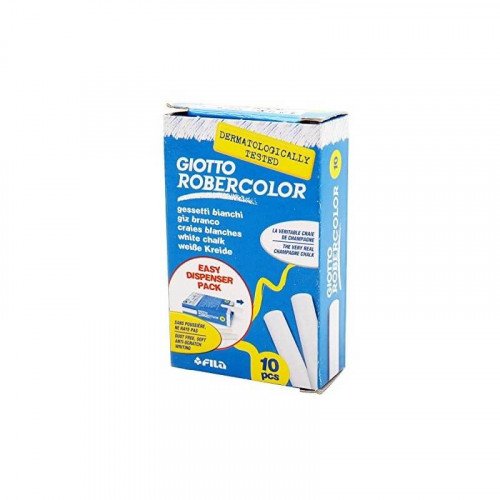 BOITE DE 10 CRAIES BLANCHES GIOTTO SANS POUSSIERE