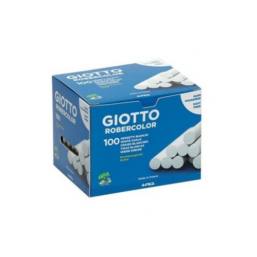 BOITE DE 100 CRAIES BLANCHES GIOTTO SANS POUSSIERE