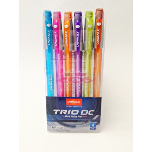 POCHETTE DE STYLOS DE 6 UNIMAX TRIO DC