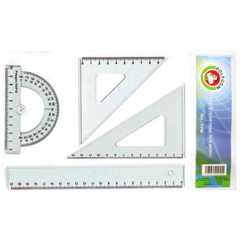 Pochette géométrique 20 cm Polygom