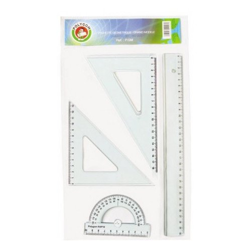 Pochette géométrique 30 cm polygom