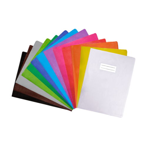 Protège-cahier en PVC Opaque Grain LINO 21 x 29.7 Cm Épaisseur matière 14/100ème