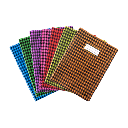 Protège-cahier en pvc opaque vichy 17x22cm Épaisseur 18/100mm (180µm)