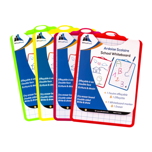 Ardoise office plast 2en 1 craie + stylo