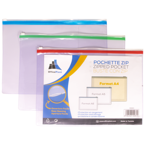Pochettes à zip A5