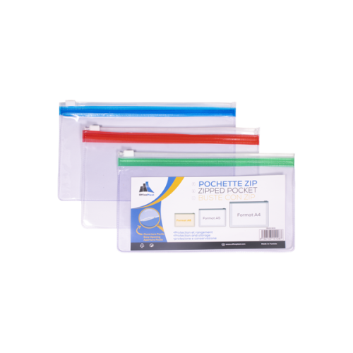 Pochettes à zip A6