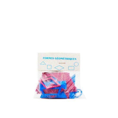 sachet formes géométriques en plastique