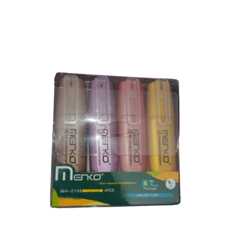 POCHETTE SURLIGNEUR METALIQUE DE 4 MENKO