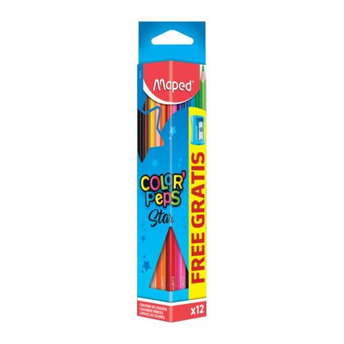 CRAYON COULEURS 12 MAPED