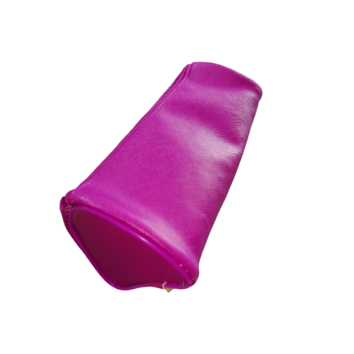 Trousse rond couleurs fluo rose