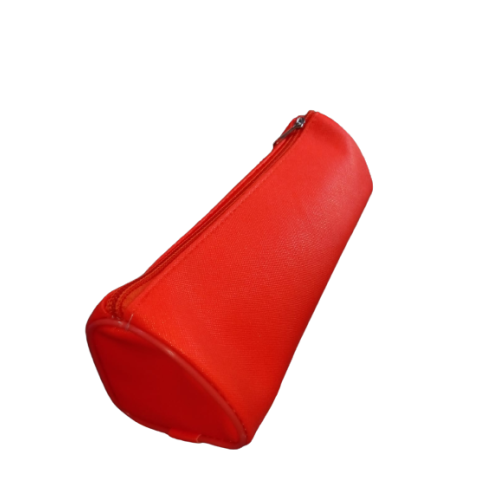 Trousse rond couleur fluo  orangé