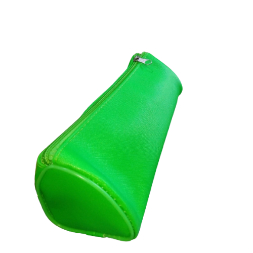Trousse rond couleurs fluo vert