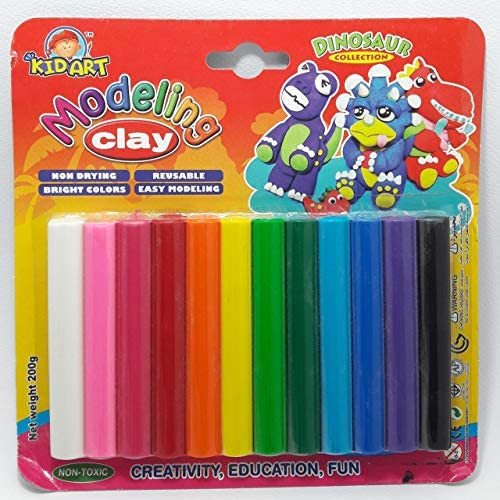 pate a modeler kid art 12 couleurs basic