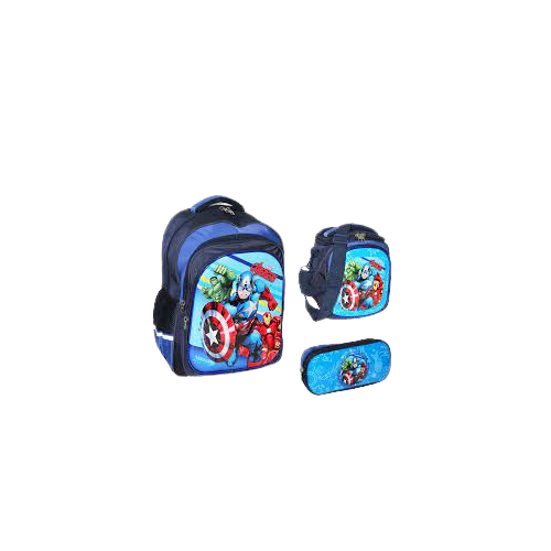 Pack Sac à dos 3D avec panier et trousse Leaders Garçon