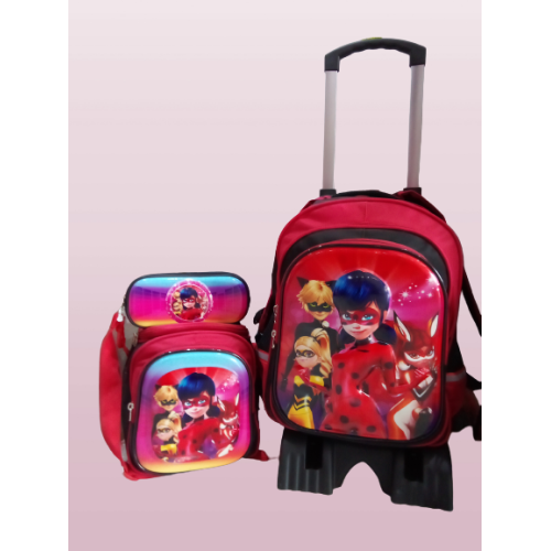 Pack Cartable Scolaire pour fille  3 pièces