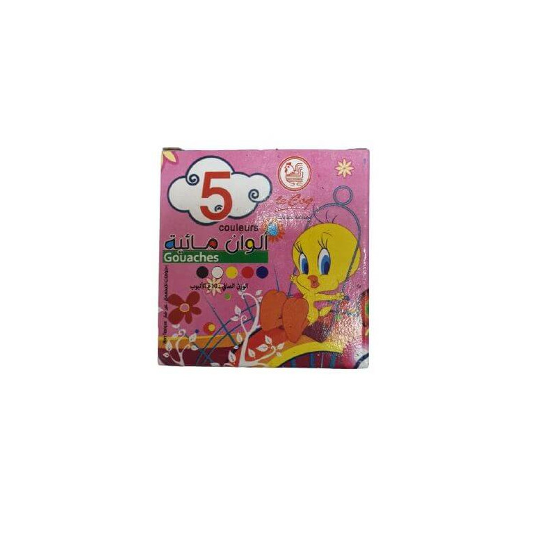 GOUACHE DE 5 TUBES LE COQ